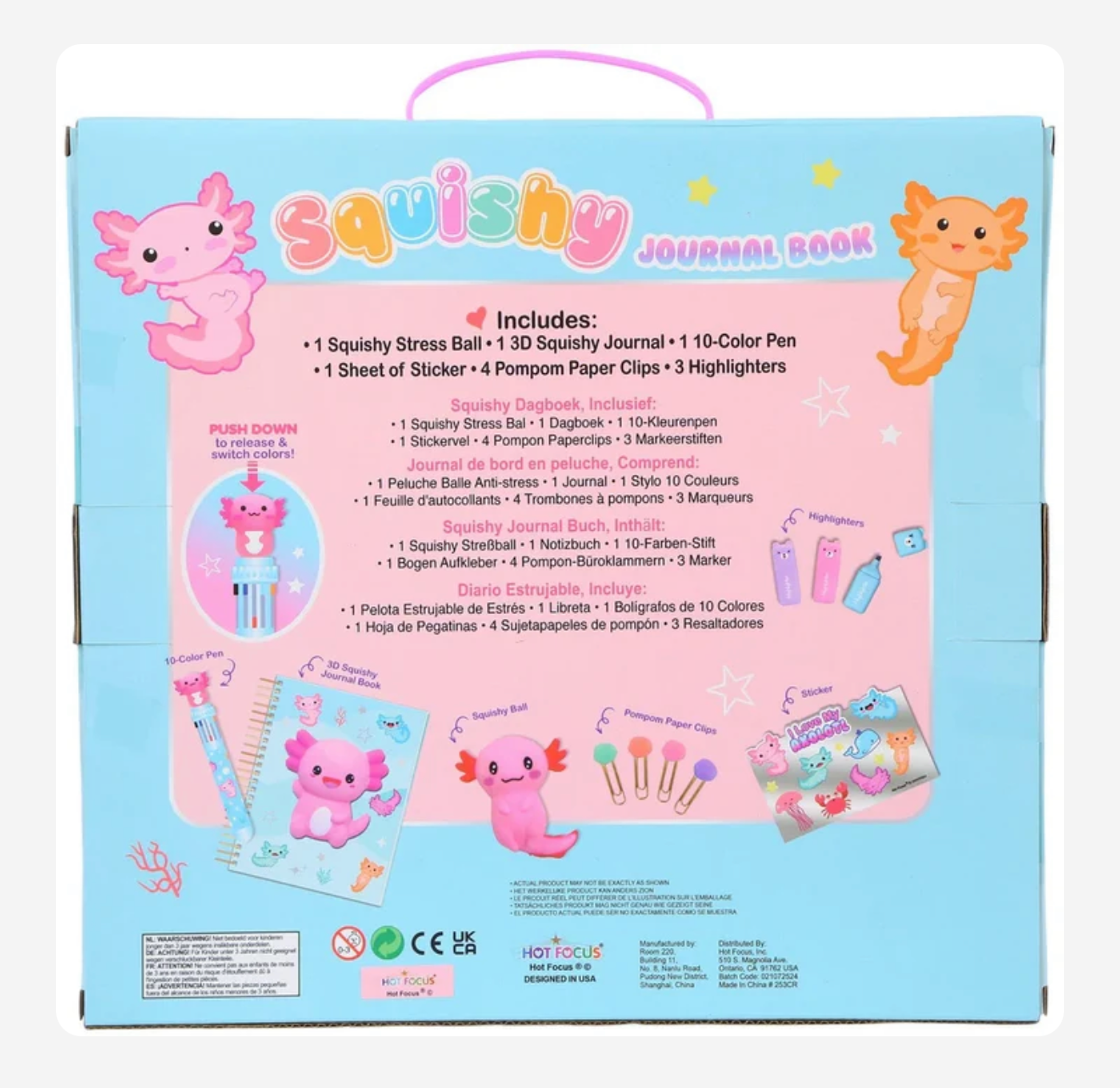 Hot Focus - Squishy Strawberry Journal Book