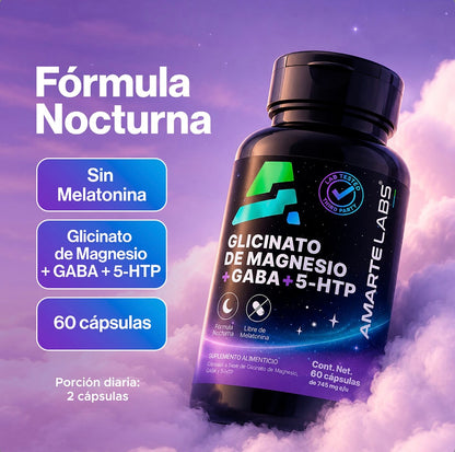 Glicinato De Magnesio + GABA + 5-HTP