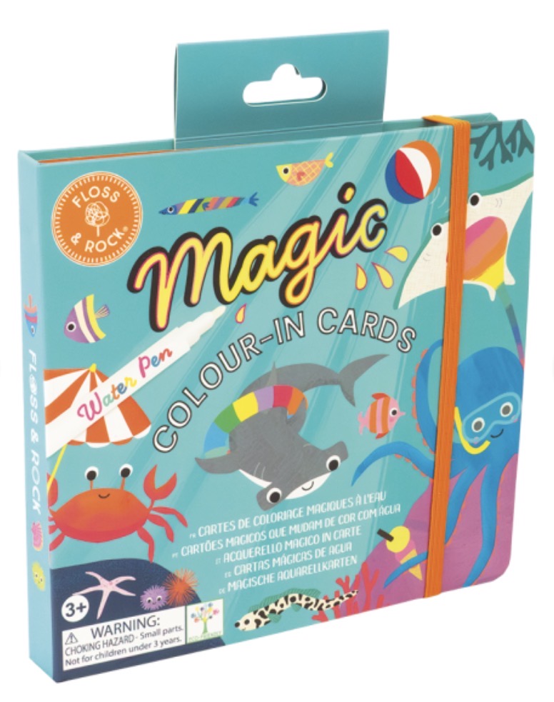 Tarjetas mágicas de agua que cambian de color – Océano