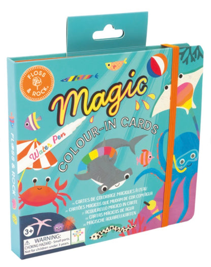 Tarjetas mágicas de agua que cambian de color – Océano