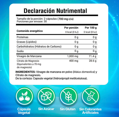 Vinagre de Manzana + Magnesio