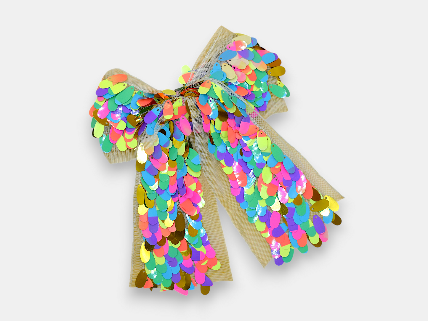 Moño Confetti Arcoiris