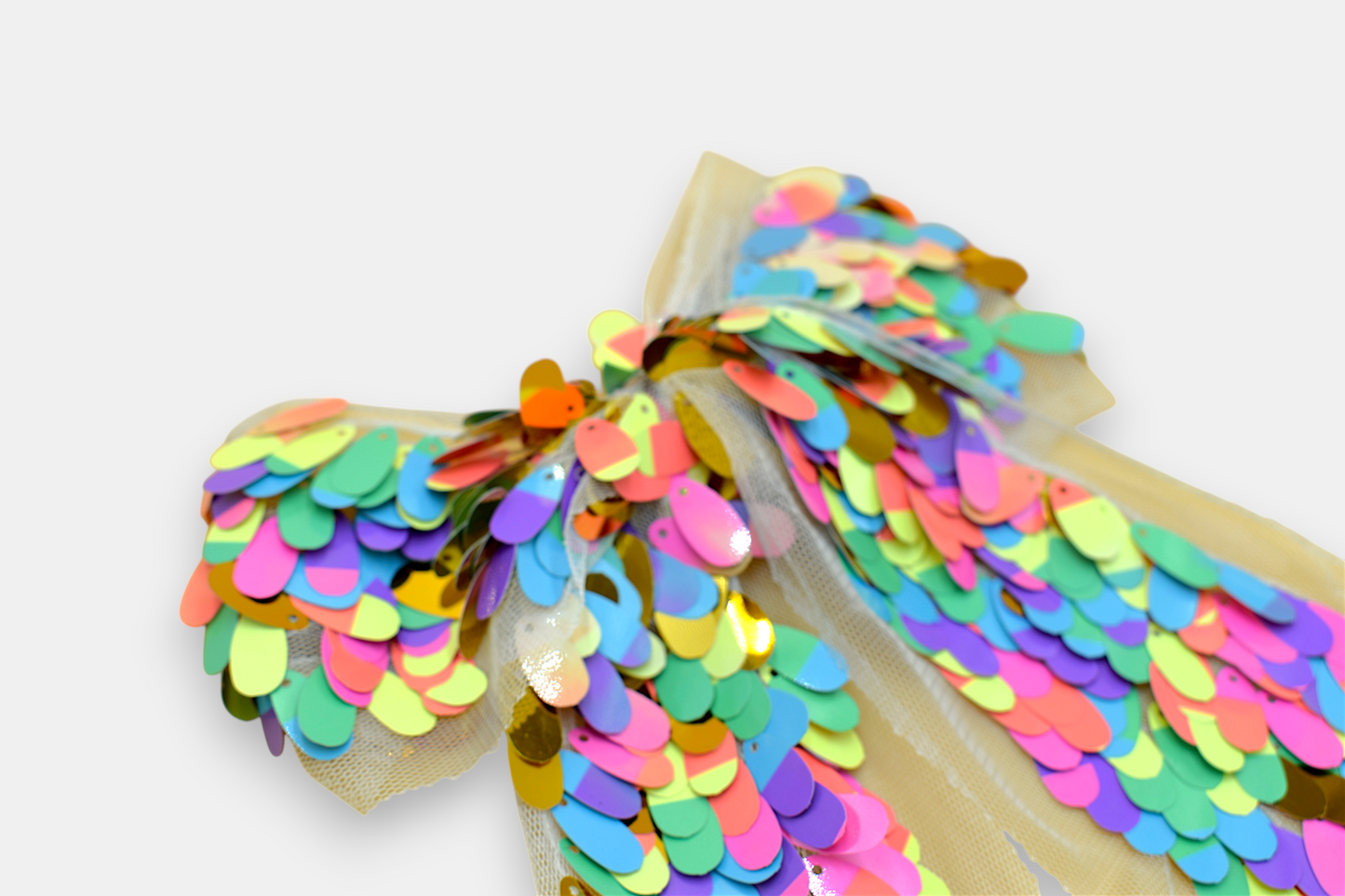 Moño Confetti Arcoiris