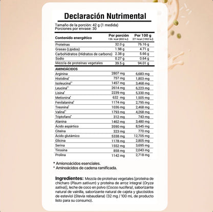 Proteína Vegana 100% Natural 32g Proteína