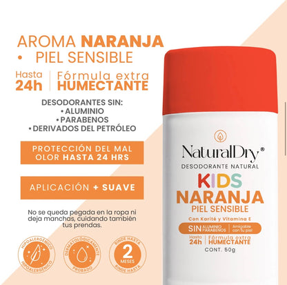 Natural Dry Naranja Kids